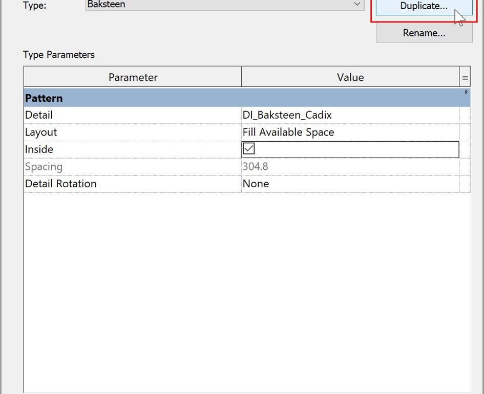 Printscreen Revit Properties