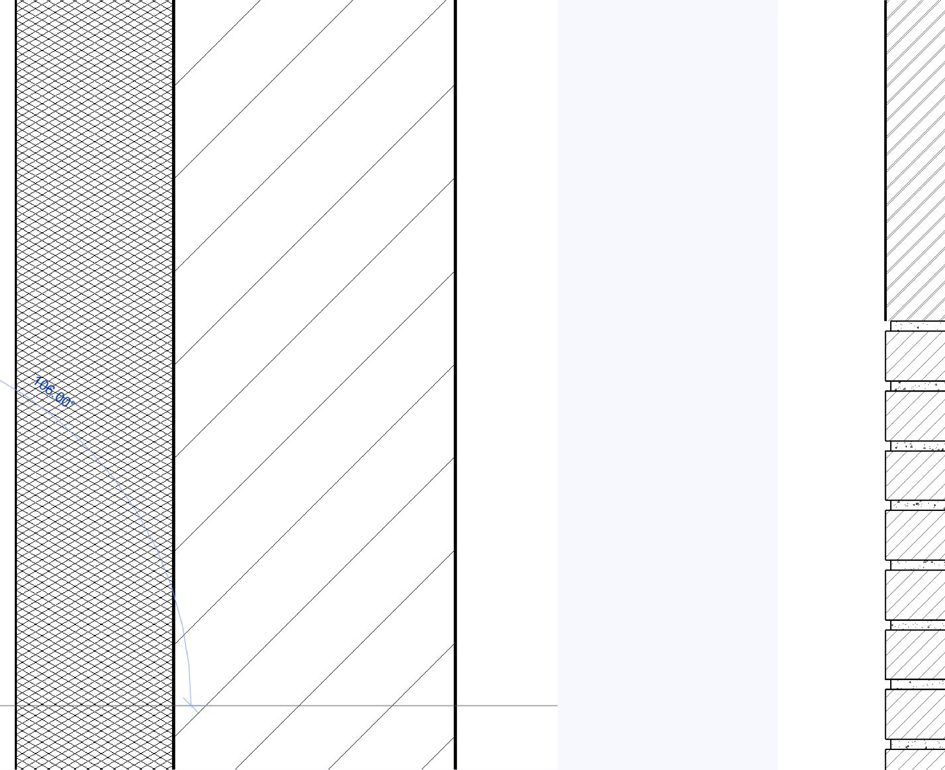 Printscreen van Revit met het resultaat van repeating detail