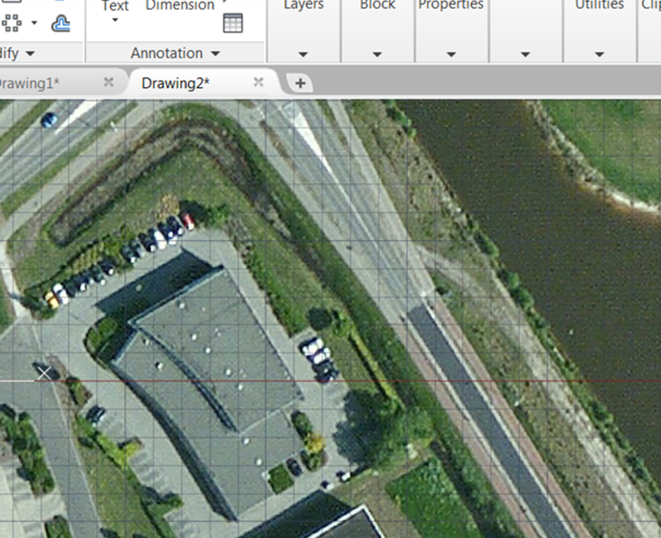 Luchtfoto AutoCAD