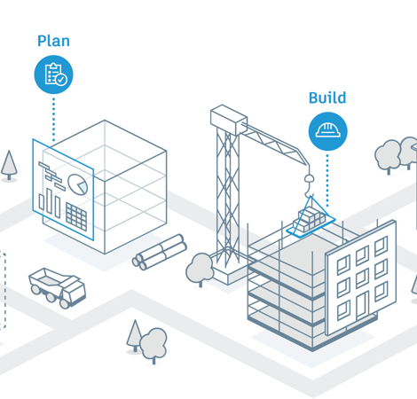 Verbind workflows, teams en gegevens in elke bouwfase met Construction Cloud!