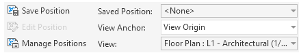 Positioning views opslaan