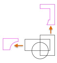 Printscreen polylijnen AutoCAD