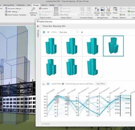 Generative Design in de bouw in Revit 2021